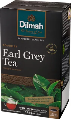 Obrázok produktu pre Dilmah Earl Grey čierny čaj s príchuťou bergamotu 125 G