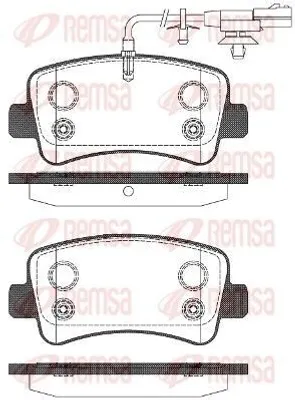 Produktbild von REMSA Bremsbeläge Satz Hinten Bremsklötze für RENAULT MASTER III Kasten (FV) 1439.11