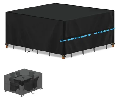 Immagine prodotto di Copertura protettiva per mobili da giardino, tavolo, dimensioni 150x120x90 cm, tessuto Oxford 420D, impermeabile