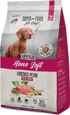 Produktbild von Mac's 1,5kg DOG Mono Soft Pferd