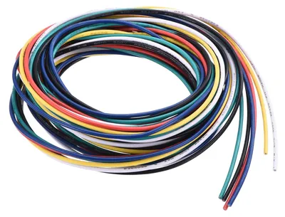 Zdjęcie produktu dla Kabel PVC, 22 AWG, 1,5 metra, 6 kolorów
