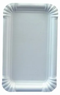 Produktbild von Papstar 11050, Teller, Rechteckig, Karton, Weiß, Einfarbig, 250 Stück(e)