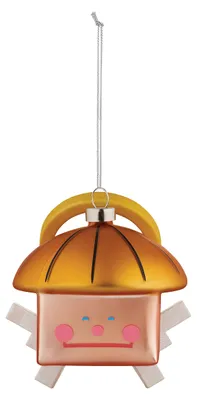 Christbaumkugeln aus mundgeblasenem Glas, mehrfarbig, 8,5 cm