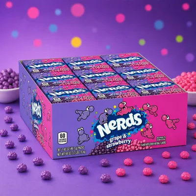 Produktbild von Nerds Grape & Strawberry (36 x 47g)