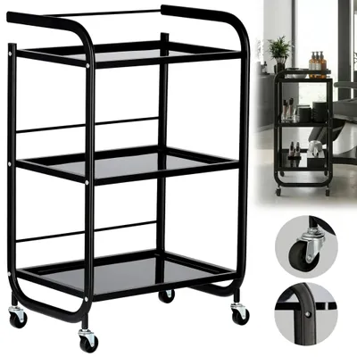 Immagine prodotto di Carrello per parrucchieri cosmetico tavolino su ruote per la tintura ST027A-W