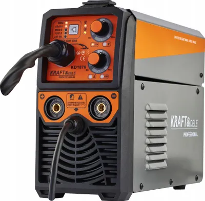 A close-up studio shot of a welding machine.