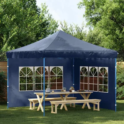 Immagine prodotto di Vidaxl Zeltwände mit Fenster PE Blu 2 PC