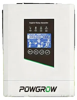 Productafbeelding van Hybride omvormer, 6,5 kW vermogen, 48 V batterijaansluiting, 9000 W zonne-energie-ingang, 60-450 VDC MPPT-spanning, 12 kVA overspanningsbeveiliging