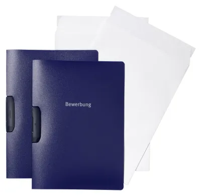 Productafbeelding van Duurzame 999107390 Durable sollicitatiedossier, set van 2, Duraswing, blauw, inclusief enveloppen