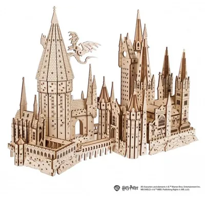 Image de Puzzle 3D, Château de Poudlard, Ugears, bois, 340 pièces