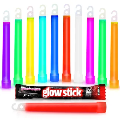 Obrázok produktu pre Svietiace tyčinky, 15 cm, 10 kusov, viacfarebné, vhodné na párty