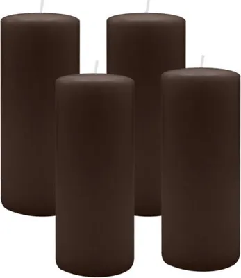 Produktbild von 4er Set Adventskranzkerzen Chocolate Schokolade Ø 40 x 200 mm