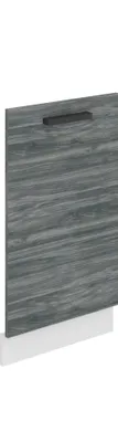 Produktbild von Belini Frontblende für Geschirrspüler PZ. Frontblende Geschirrspüler 45 cm Breite. Frontplatte für Spülmaschine mit Griff, Glamour Wood