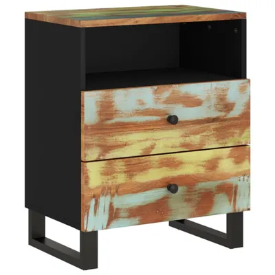Produktbild von Nachttisch 50x33x62 cm Altholz Massiv & Holzwerkstoff