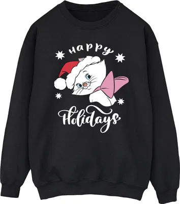 Produktbild von Disney - "The Aristocats Happy Holidays" Sweatshirt für Herren BI9557 (3XL) (Schwarz)