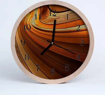 Produktbild von Holzuhr 20fi cm wanduhr - Abstrakte Kunst