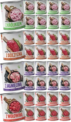 Produktbild von TufTuf | Hundefutter Geschmacksmix - Nassfutter Set 36x800g Dose - Hundenassfutter fur Hund