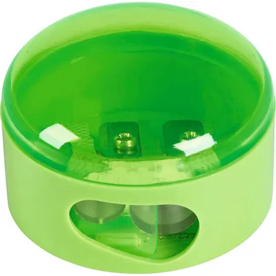 Produktbild von M+R Dosenanspitzer Top Duo, rund, 2-Loch, Ø 8 mm + 11 mm, Spitzform spitz-lang, Metall-Spitzer, für Bleistifte/Farbstifte, sortiert