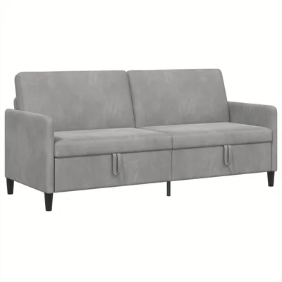 Immagine prodotto di Divano con contenitore vidaXL, grigio chiaro, 192 x 78 x 87 cm, poliestere