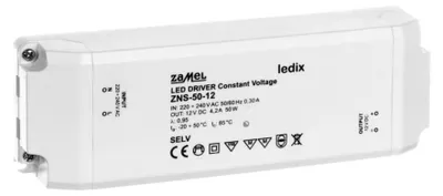 Immagine prodotto di Alimentatore LED SLIM 12V DC 50W ZNS-50-12 Ledix Zamel