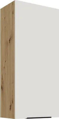 Obrázek produktu pro Vysoká horní kuchyňská skříňka LUNARA - šířka 50 cm, bílá / dub artisan