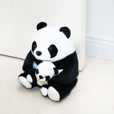 Image de Joli cale-porte – Cale-porte décoratif en forme de panda lesté, pour la maison et le bureau – Cale-porte en tissu en forme d'animal, idéal comme décoration de sol