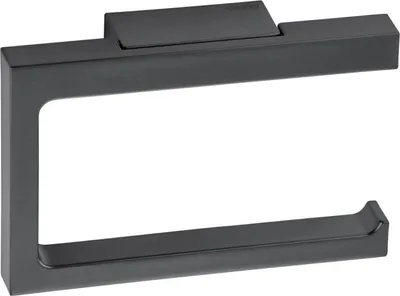 Obrázek produktu pro Keuco držák na toaletní papír EDITION 11 otevřený tvar černý chrom kartáčovaný 11162130000