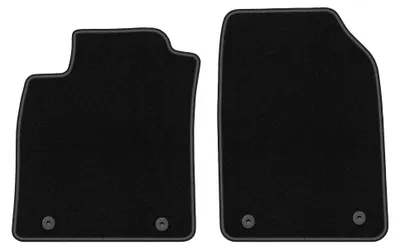 Produktbild von Velours-Fußmatten Vorne für Opel Vectra C 2002-2008 (Liftback/Schrägheck/Limousine) – 2-tlg, Schwarz, passgenau – Wielganizator BASIC