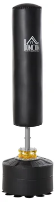 Image de Sac de frappe - Sac de frappe sur pied - Poteau de boxe - Ballon de boxe - Machine de boxe - Hauteur : 170 cm - Base avec ventouse robuste