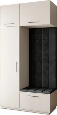 Produktbild von Masseno Garderobe-Set REMA 120/240/60 cm Modern Garderobenschrank Kaschmir