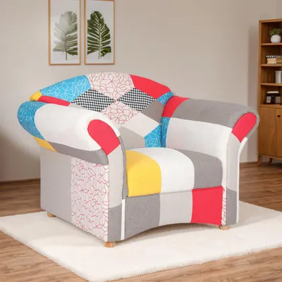 Image de Fauteuil rembourré Loretta, env. 110 x 84 x 84 cm – Multicolore