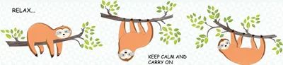 Produktbild von Lovely Kids selbstklebende Kinderzimmer Bordüre Chill & Relax orange grün braun grau weiß 5,00 m x 0,155 m