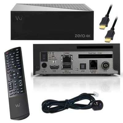 Image de Vu+ Zero 4K Cable, Ethernet (RJ-45), Satellite Full HD Noir
