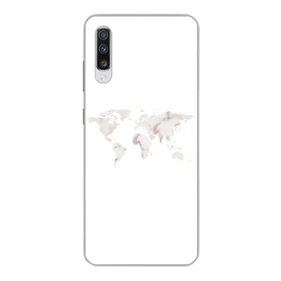 Produktbild von MuchoWow® Handyhülle Schutzhülle Hülle für Samsung Galaxy A70 Weltkarte - Marmor - Karte Silikon Softcase Handy Hülle - Schutzhaube