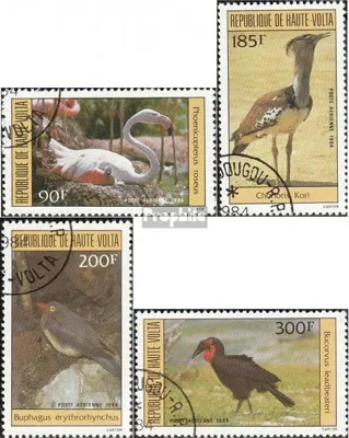 Produktbild von Briefmarken Obervolta 1984 Mi 935-938 (kompl.Ausg.) gestempelt Vögel