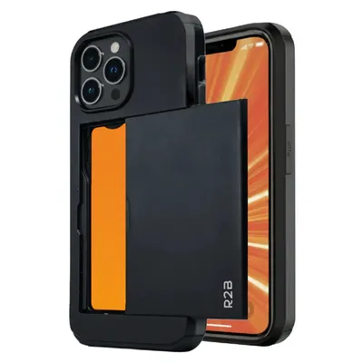 Productafbeelding van R2B iPhone 13 Pro Hoesje met Pasjeshouder – 3 Pasjes – Incl. Screenprotector