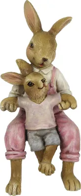 Produktbild von Clayre & Eef Figur Kaninchen 15 cm Rosa Kunststoff