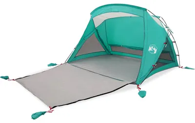 Image de vidaXL Tente de plage 2 personnes Vert marin Etanche