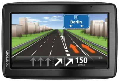 Produktbild von TomTom VIA 135 M Europe Traffic Navigationssystem, 5 Zoll (12,7 cm) Display, Touchscreen, Verkehrsfunkkanal (TMC), Spurassistent, Geschwindigkeitsassistent, 3D-Orientierungspunkte, Radarwarner, USB, Bluetooth