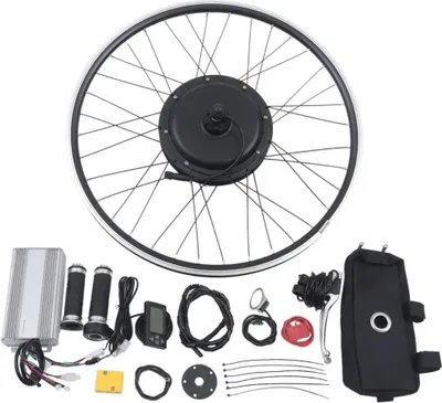 Obrázek produktu pro Zadní kolo elektrokola, 26palcový nábojový motor, 48V 1500W, LCD displej, černý