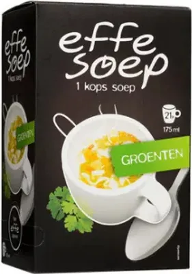 Image de Soupe Effe - Effe Soep 1 tasse, légumes, 175 ml, boîte de 21 sachets