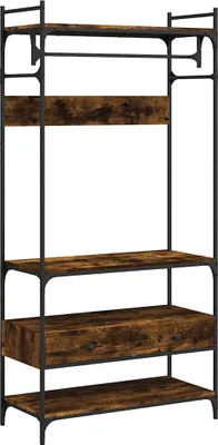Produktbild von vidaXL Kleiderständer mit Schubladen Räuchereiche 89x39x184,5 cm