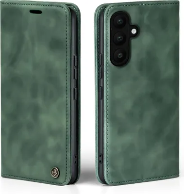 Produktbild von Handy Hülle für Samsung Galaxy A57 5G Klapphülle Bookcase Flip Cover Handy Tasche Etui Farbe: Grün