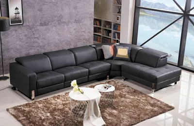 Produktbild von Sofa L-Form Ledersofa Couch Wohnlandschaft Garnitur Design Modern Sofa Ecksofa