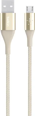 Produktbild von Belkin DuraTek Micro-USB/USB DuPont Polyamid Kabel 1,2m gold