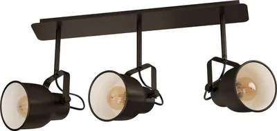 Obrázek produktu pro Stropní svítidlo EGLO Mitchley, stropní svítidlo vintage, industriální, retro, stropní reflektor, svítidlo do obývacího pokoje v tmavě bronzové barvě, krémové, E27, D 57,5 cm