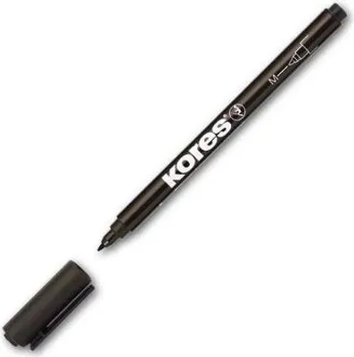 Image de Marqueur CD/DVD Kores, stylo à fibre, permanent, M, noir, séchage rapide, sans odeur