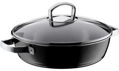 Immagine prodotto di WMF Fusiontec Mineral Schmorpfanne mit Glasdeckel, 28 cm, Black 3201113709 4000530702746