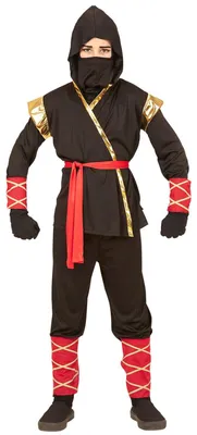 Imagen del producto de WIDMANN S.R.L. Disfraz infantil de ninja, 158 cm. Incluye: parte superior, pantalón y cinturón