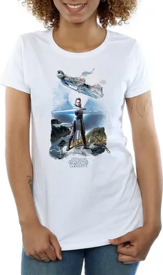 Produktbild von Star Wars: The Last Jedi - T-Shirt für Damen BI1281 (XXL) (Weiß)